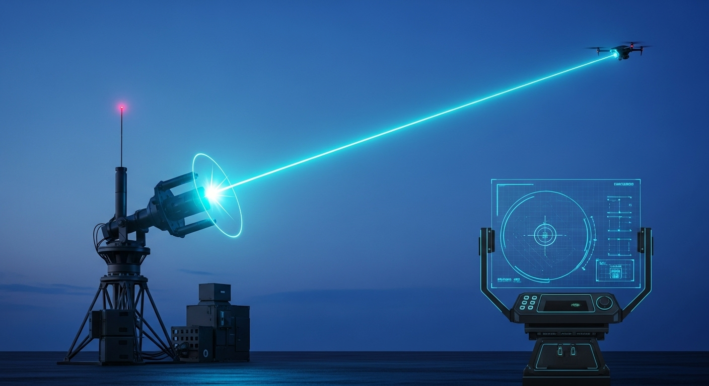 Vehicle mounted mobile laser defense system close combat